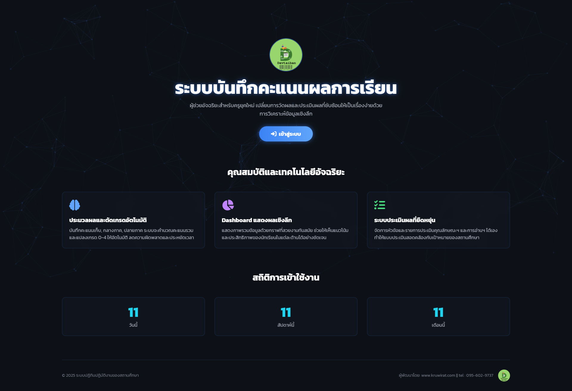 ระบบบันทึกคะแนนผลการเรียน V 1.0 (Academic Score Management) free